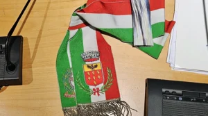 Fascia sindaco con stemma comune di Settala